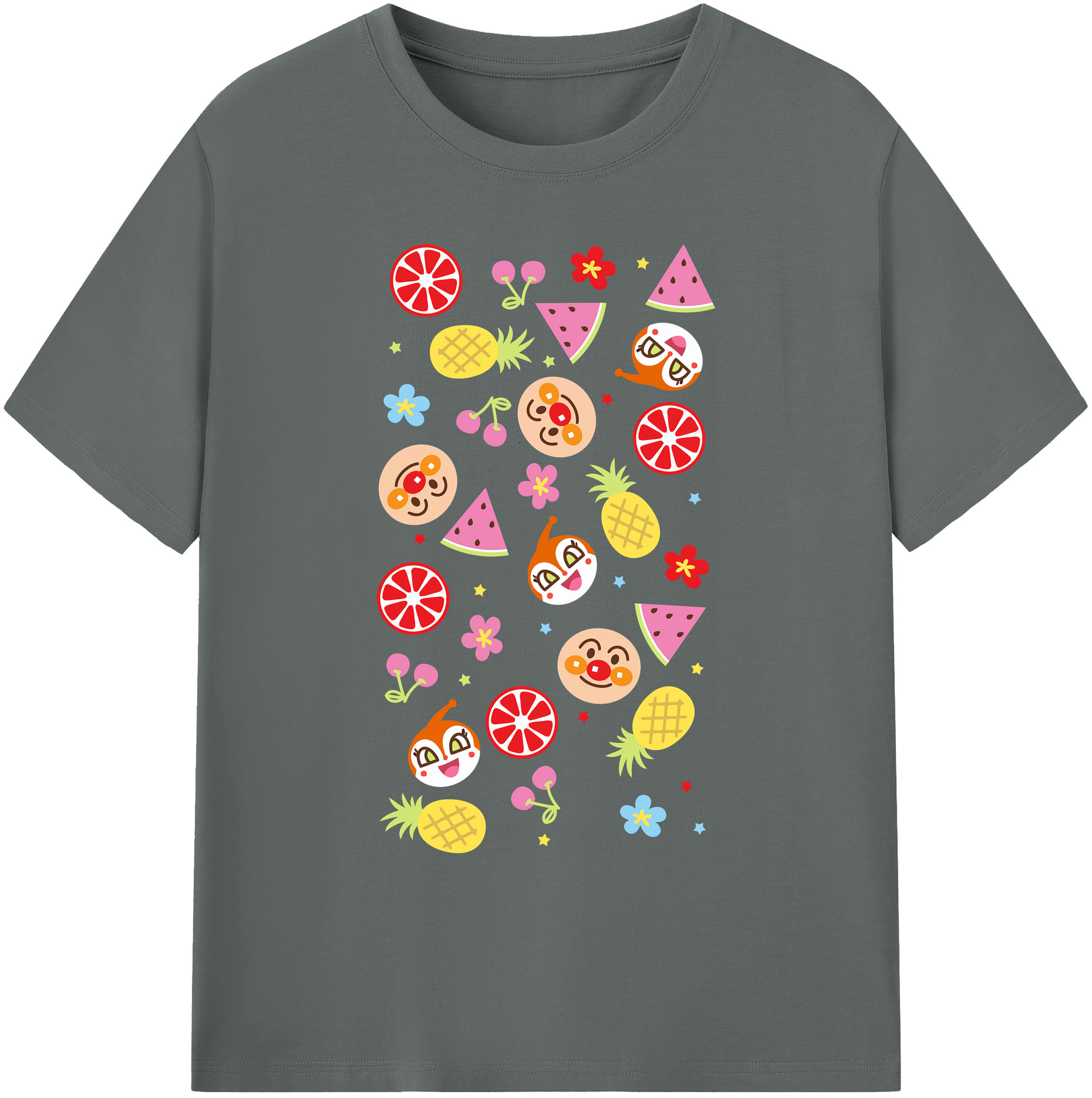 （画像用） アンパンマン Anpanman 綿100％ メンズ半袖Tシャツ｜肌触りやわらか＆通気性